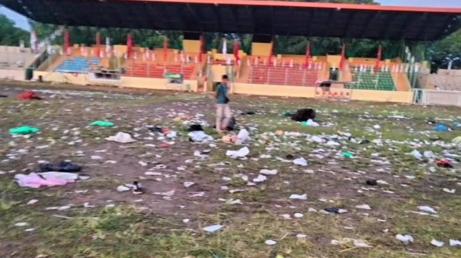Kondisi pasca kisruh kampanye Ganjar di Stadion Madya Bima Cirebon